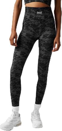Everlast Womens High Rise Camo Seamless Leggings Black 10