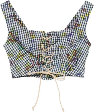 Vivienne Westwood 2018 top met grafische print - Blauw