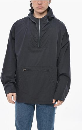 Givenchy Cotton-Blend Anorak with Hood and Half Zip size 46