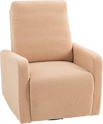 OEM Sill&oacute;n Relax Reclinable Manual Hasta 135&ordm; Con Reposabrazos Reposapi&eacute;s Acolchado Grueso Funci&oacute;n De Balanceo 360&deg; Marr&oacute;n