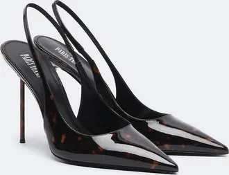 PARIS TEXAS Lidia patent leather slingback pumps