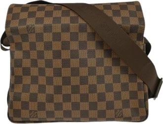 Louis Vuitton Pre-owned Cross Body Bags, female, Brown, Size: ONE SIZE Pre-owned Canvas Cross Body Bag
