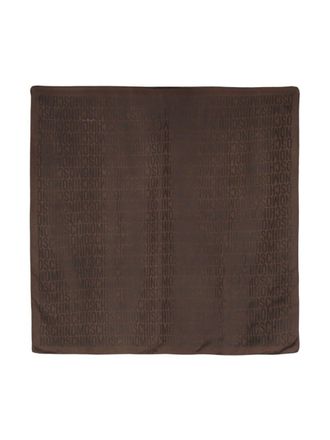 Moschino Foulard con logo jacquard - Marrone