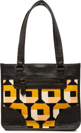 Prada Pre-owned Prada Printed Canvas and Leather Tote Ladies F7TYZZI65EDZAZPH