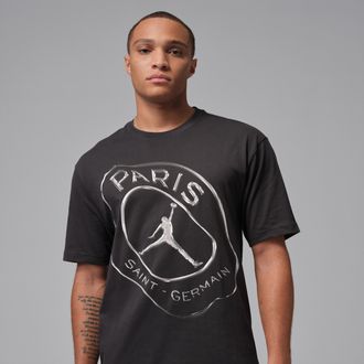 Nike Jordan Nike Mens Paris Saint-Germain Practice T-Shirt in Grey | IF3807-018
