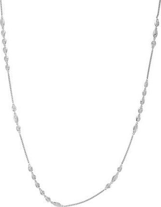 Vince Camuto Pav&eacute; Crystal Chain Necklace in Silver Tone at Nordstrom Rack