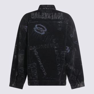 Balenciaga Mens Jackets Black _100 % Co
