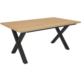 Skraut Home Tavolo da Pranzo, Cucina, Sala da pranzo, 167x90x74cm, Per 8 persone, Tavolo Cucina, Stile moderno, Rovere soft - Skraut Home