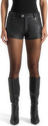 Mani&egrave;re De Voir Samia Mini Shorts in Black at Nordstrom, Size 10