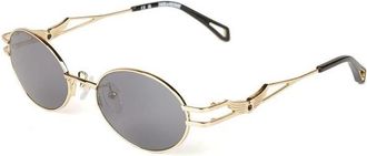 Zadig&Voltaire Szv 464S Zonnebril - Dames - Zonnebrillen - Geel - 52 MM - Polyester - Accessoires