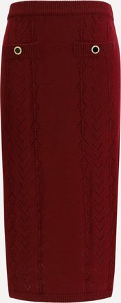 Alessandra Rich Merino wool midi Skirt Female 40