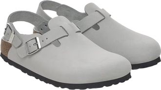 Birkenstock Womens Clogs Tokio Green Slippers Flat Shoes