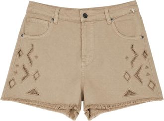 Souvenir Mujer, Pantalones cortos, Beige, Talla: M