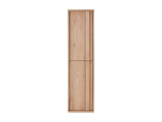 VENTE-UNIQUE.COM Columna de ba&ntilde;o roble color natural claro