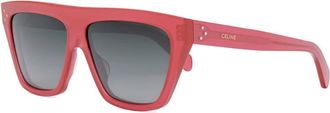 Celine Cl 40256I Vierkante Zonnebril - unisex - Zonnebrillen - Rood - ONE Size - Accessoires