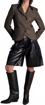 Jack Murphy Sasha Tweed Jacket In Earth Check