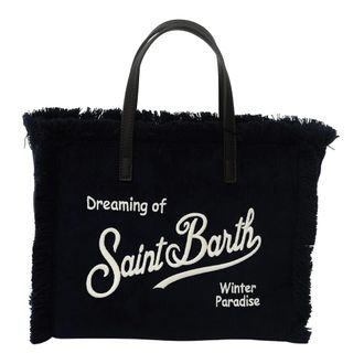 MC2 Saint Barth Corduroy Tote Bag - Dames - Tassen - Blauw - Maat: ONE Size Corduroy