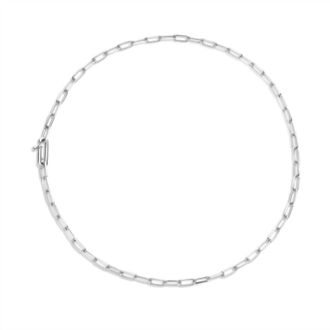 Ti Sento Womens Paperclip Necklace In Silver