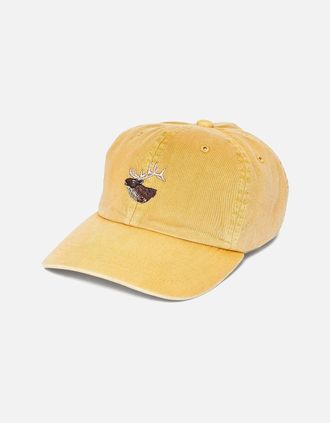 Filson Mens Filson Washed Low Profile Logger Cap - Lemon/Elk - Yellow