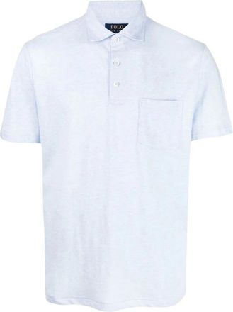 Polo Ralph Lauren Polo Shirt met Korte Mouwen - Heren - Polos - Blauw - M - Katoen - Tops