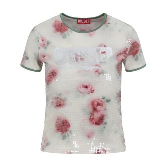 Diesel T-Shirts, female, Multicolor, Size: XS T-unkyel T-shirt