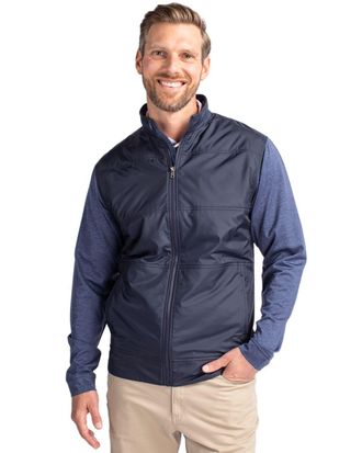 Cutter & Buck Stealth Hybrid Quilted Mens Full Zip Windbreaker Jacket