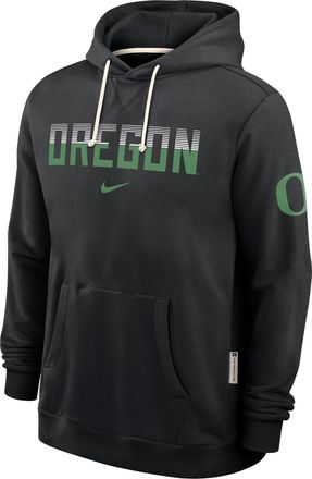 Nike Oregon Sideline Standard Issue Nike Mens Dri-FIT College Pullover Hoodie in Black | 03AZ00AUON-8DF