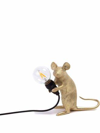Seletti sitting mouse lamp - unisex - Resin - One Size - Gold