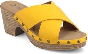 Journee Collection Silvana Platform Sandal in Mango at Nordstrom Rack, Size 10