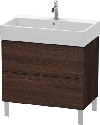 Duravit Unidad De Lavabo Duravit L-cube De Pie 78,4 X 45,9 Cm, 2 Extra&iacute;bles, Para Vero Air 235080, Color: Decoraci&oacute;n Casta&ntilde;o Oscuro - Lc677705353