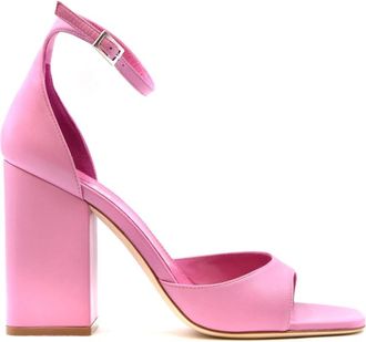 PARIS TEXAS Hoge Hak Sandalen - Dames - Sandalen met hakken - Roze - 39 EU - Leer - Schoenen