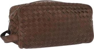 Bottega Veneta Pre-owned Clutches, female, Brown, Size: ONE SIZE Pre-owned Pouch