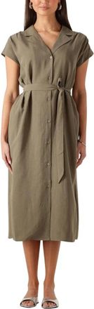 Mos Mosh MOS Mosh, Kleedjes, Dames, Groen, M, Elegante Groene Midi Jurk