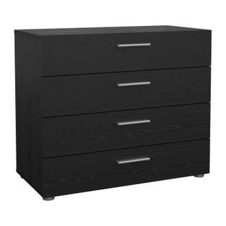 Hellin C&oacute;moda - Pepe - 4 Cajones - Fresno Negro - 80,2 X 40,25 X 68,1 Cm
