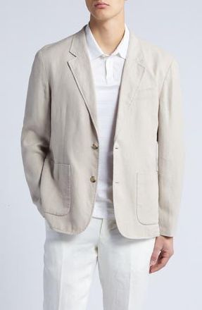 Vince Relaxed Fit Hemp Sport Coat in Pumice Rock at Nordstrom Rack, Size Medium