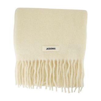 Jacquemus Unisex Scarf White Wool