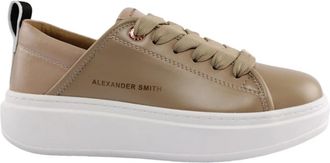 Alexander Smith Stijlvolle Wembley Sneakers - Dames - Sneakers - Bruin - 39 EU - Schoenen