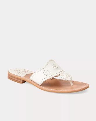 Lilly Pulitzer Jack Rogers Jacks Leather Flat Sandal