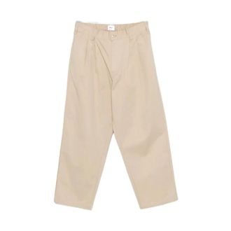 Obey Straight Trousers, male, Beige, Size: W28 Foster Pleated Pant