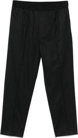 A.P.C. Zwarte Elastische Taillebroek - Heren - Straight fit broeken - Zwart - XL - Broeken