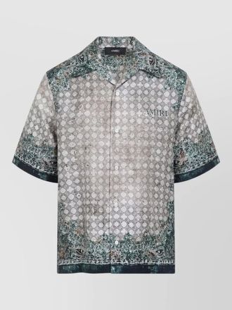 Amiri regular fit shirt multicolour paisley pattern