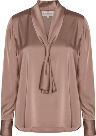 Karmamia Womens Jules Blouse In Smi Rich Tan