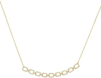 Effy Diamond Chain Link Pendant Necklace in Gold at Nordstrom Rack, Size 18