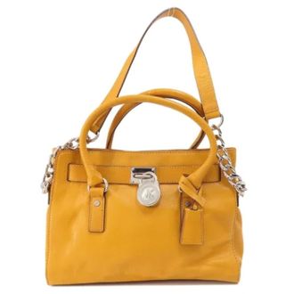 Michael Kors Pre-owned Handbags, female, Yellow, Size: ONE SIZE Pre-owned Fabric handbags