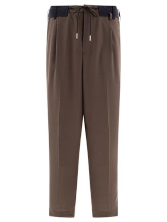 sacai Tapered Drawstring Trousers