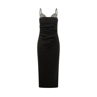 Pinko Carruba Dress - Dames - Feestkleedjes - Zwart - S - Polyester - Kleedjes