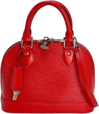 Louis Vuitton Pre-owned Vintage Handtas - Dames - Vintage Handtas - Rood - ONE Size - Leer - Vintage
