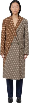 Stella McCartney Brown Stripes Trench Coat