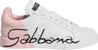 Dolce & Gabbana Portofino Sneakers - Dames - Sneakers - Wit - 35 EU - Leer - Schoenen