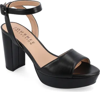 Journee Collection Women & apos;s Nairri Medium and Wide Width Dress Sandals